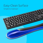 Kensington Slim Duo Gel Wrist Rest for Low Profile Keyboard, Wrist Pad for Keyboard, Ergonomic Wrist Pad for Computer, Non-Skid Computer Pad with Wrist Support, Blue K62441WW, 19" x 3.7"x 0.7” - Image 5