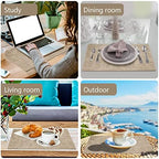 Faux Leather Placemats Set of 6,Heat Resistant Placemats for Dining Table, Easy Clean Non-Slip Place Mats, Waterproof Stain Resistant Wipeable Washable PU Table Mats, (Light Brown) - Image 6