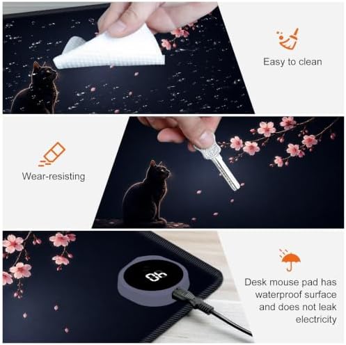 Heated Desk Pad & Mouse Pad, 3 Heat Levels, 3-Hour Auto Shut-Off - Image 4