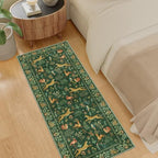 DUKINO 2x5 Rug for Hallway, Washable Animal Runner Rug Non Slip, Green - Image 6