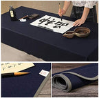 Semli Chinese Calligraphy Mat Sumi Drawing Painting Felt Desk Pad Washable Felt Thin Wool Felt (Blue, 39.3 x 78.7 inch) - Image 4