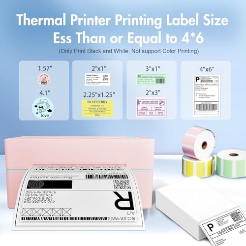 Thermal Shipping Label Printer 4x6 Bluetooth Label Maker for Small Business - Image 3