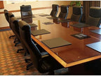 Dacasso Classic Black Leather 17" x 14" Luxury Conference Table Pad - Leather Desk Blotter for Writing - Boardroom Organization & Executive Desk Décor - Image 7