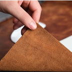 Jersey Genuine Calfskin Leather Desk Pad, Office Desk Mat with Non-Slip Bottom, Smooth Surface for Mouse & Keyboard, Desk Protector (36x19 inches) (Antic Tan) - Image 6
