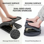 Foldable Foot Rest，Ergonomic Foot Rest Under Desk, 7-Level Foot Stool, Dual-Side Massage Surface, Under Desk Footrest for Office, Home, Car - Image 4
