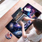Mouse Pad,Large Desk Mat Set, 4in1 XL Mousepad + Keyboard Wrist Rest+Mouse Wrist Rest+Coaster with Ergonomic Desk Pad for Home Office Table Computer Cover -Planet Sky Star - Image 7
