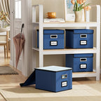 File Organizer Box with Lids, Collapsible File Folder Organizer - Image 2