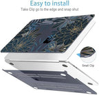 Mektron for 2026/2025/2024/2023 MacBook Air 15 INCH M5 A3448 /M4 A3241 /M3 A3114 /M2 A2941 Case, Printed Plastic Hard Shell Cover with 15.3" Liquid Retina Display Touch ID, Dahlia Flower C035 - Image 5