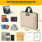facka Fireproof Document Organizer Box with Lock, 13 Pocket Safe File Bag - Image 2