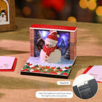3D Calendar 2027, Desk Time Piece Calendar 2027,Tear-Away 3D Paper Art Notepad w LED Lights,Creative 3D Memo Artsy Pad Calendars, DIY Paper Carving Gift (Christmas Snowman) - Image 3