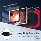 Scnioy Case for Samsung Galaxy Tab A11+ Plus / A9+ 11 Inch 2025/2023, Red - Image 3