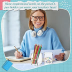 Cholemy 10 Pack Teacher Appreciation Gifts Bulk Pencil Holders, Clear - Image 6