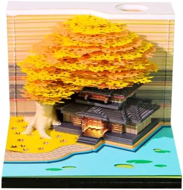 2027 3D Paper Carving Desk Calendar With LED Light by Divtada