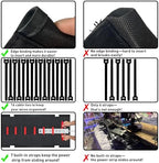 No Drill Under Desk Cable Management Tray, 28" Desk Cable Organizer - Image 5