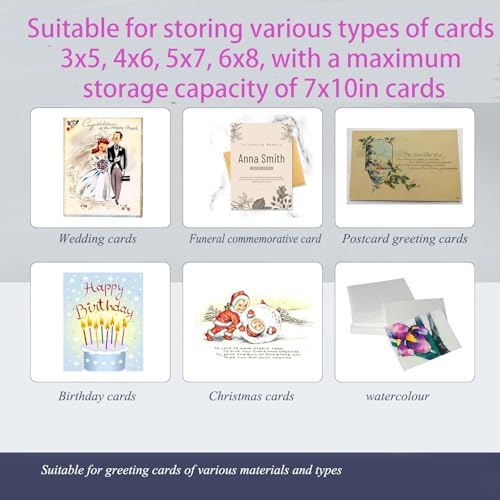 Greeting Card Organizer & Storage,Christmas Card Book,120 Sleeve - Image 7