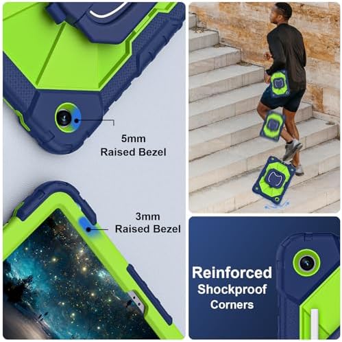 Scnioy for Galaxy Tab A11+ Plus / A9+ Case 11 Inch 2025/2023, Navy Green - Image 3