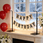 3-Pack Adjustable Tabletop Purse & Banner Display Stands, Black - Image 2