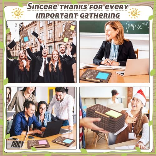 Kosiz 10 Set Wooden Sticky Note Holder Kit, Proud, Brown - Image 6
