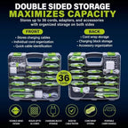 Ontel Cord Daddy Pro, Cord Organizer Case for Cables and Chargers, Tech & Electronics Organizer | Holds Cords, Cables, Chargers & Accessories | Compact Zip Case - Image 2