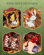Rolife DIY Book Nook Kits Fall into Wonder, Fairy Tale Bookend Wooden 3D Puzzles for Bookshelf Decor, DIY Miniature House Building Kit for Adults, DIY Crafts/Surprised Gifts for Teens & Book Lovers - Image 6