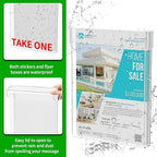 Outdoor Real Estate Brochure Box，Outdoor Brochure Holder Waterproof with Lid-Take One Document Holder Can Hold 180, 8.5 x 11 Documents, Flyers & Brochures or Other Outdoor Marketing Needs (4) - Image 5