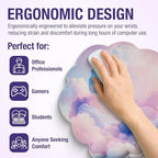 Premium Quality Cloud Wrist Rest Keyboard, Mouse Pad, Wrist Rest Pad, Wrist Rest for Computer Keyboard, Cloud Drink Coaster and Mouse Pad - Image 6