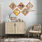Cork Board Tiles 12"x12" - 1/2" Thick - 8 Pack Cork Tiles - Bulletin Board - Mini Wall (8pack) (8pack 30.5 * 30.5 * 1.2) - Image 7