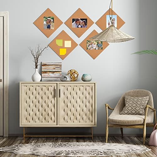 Cork Board Tiles 12"x12" - 1/2" Thick - 8 Pack Cork Tiles - Bulletin Board - Mini Wall (8pack) (8pack 30.5 * 30.5 * 1.2) - Image 7