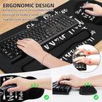 Large Desk Mat, Mouse Pad with Wrist Support, Keyboard Wrist Rest Set - Image 3