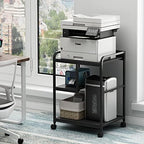 Fannova Printer Stand with Storage Shelf for PC Computer Tower CPU Shredder - Image 4