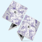 for New MacBook Air 13 inch Case 2026 M5 2025 M4 2024 M3 M2 Chip– Aesthetic Lightweight Cute Design Clear Hard Shell 6-in-1 Bundle with TPU Keyboard Cover & 2X OTG Adapters,Butterfly Purple - Image 3