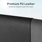 Aothia Faux Leather Desk Mat - Non-Slip PU Leather Desk Blotter, Waterproof Writing Surface, Large Desk Pad for Office & Home (Black, 55" x 24") - Image 2