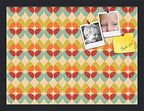 PinPix 20x15 inch Cork Bulletin Board. This Decorative Framed Pin Board Comes with Abstract Pattern in Color Design and Satin Black. Ideal for Home, Office Decor or School (PinPix-564) by PinPixBulletinBoards