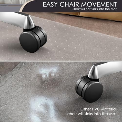 Kuyal Office Chair Mat for Carpet, Set of 2, Heavy Duty Computer Chair Mat - Image 3