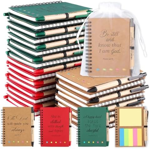 24 Sets Christian Gifts for Women Bulk Prayer Journals with Sticky Note by BESARME