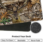 Large XXL Gaming Desk Mat 31.5"x 11.8", Ergonomic Keyboard Wrist Rest & Mouse Pad Wrist Rest + Coaster Set, Non-Slip Base, Memory Foam, Office and Home, Camouflage Giraffe - Image 5