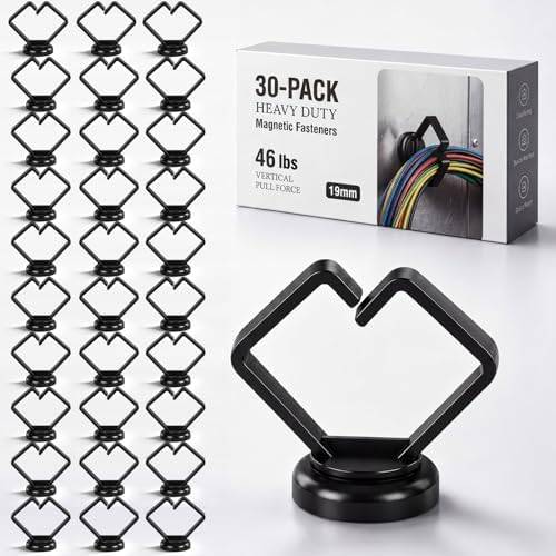 Konohan 30 Pack Magnetic Cable Holder 23lbs Heavy Duty Zip Tie Mount by Konohan