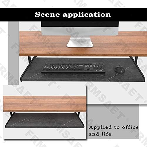FRMSAET Office Product Keyboard Drawer Tray(24 in, Metallic Black) - Image 5