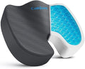 Gel Seat Cushion, Cooling Memory Foam Cushion for Office Chair, Gray by CushZone