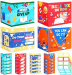24 Pcs Privacy Folders for Students Testing, Encourage, Colorful by Crtiin