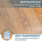 Chair Mat for Hardwood Floor, 48" x 36" Clear Desk Chair Mats, Easy Glide Plastic Mat for Under Office Chair, Rectangle - Image 7