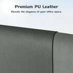Aothia Leather Desk Pad Protector, Office Desk Mat, Large Mouse Pad, Laptop Desk Pad, Non-Slip PU Leather Desk Blotter, Waterproof Desk Writing Pad for Office and Home (Jungle Green, 47" x 24") - Image 2