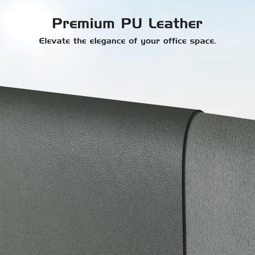 Aothia Leather Desk Pad Protector, Office Desk Mat, Large Mouse Pad, Laptop Desk Pad, Non-Slip PU Leather Desk Blotter, Waterproof Desk Writing Pad for Office and Home (Jungle Green, 47" x 24") - Image 2