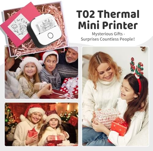 Ponek Mini Sticker Printer - New-Gen T02 Print Pods with 3 Rolls Paper - Image 2