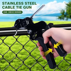 Stainless Steel Cable Tie Gun & 100pcs 12in Black Metal Zip Ties - Image 3