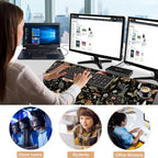 Keyboard Wrist Rest and Mouse Pad with Wrist Support Set Ergonomic Coaster,Memory Foam,Easy Typing Pain Relief,Large XL Desk Mat 31.5"x 11.8",Magic Mushrooms - Image 7