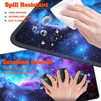 4-Piece Extended Large Mouse Pad Set for Women Men with Galaxy Design Includes 35.4 x 15.7 XXL Large Mouse Pad Keyboard Wrist Rest Mouse Wrist Support and Coaster for Office Home - Image 4
