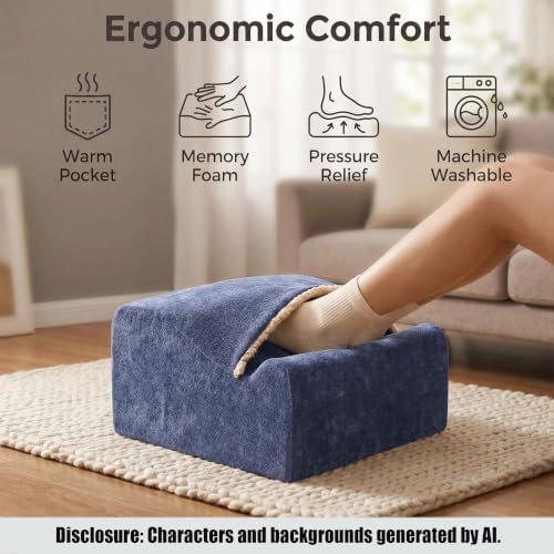 Keep Warm Foot Stool Foot Rest for Under Desk At Work - Image 4
