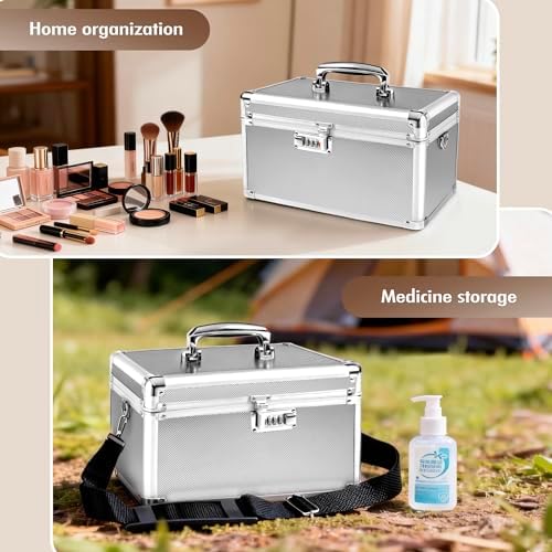 Silver Medication Combination Lock Boxes with Code Medium - Image 6