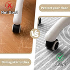 Office Chair Mat for Hardwood Floor, 48"x36" Easy Glide Computer Desk Mat Protector for Rolling Chair Under Desk Rug Nonslip Backing, Machine Wash (Modern) - Image 4